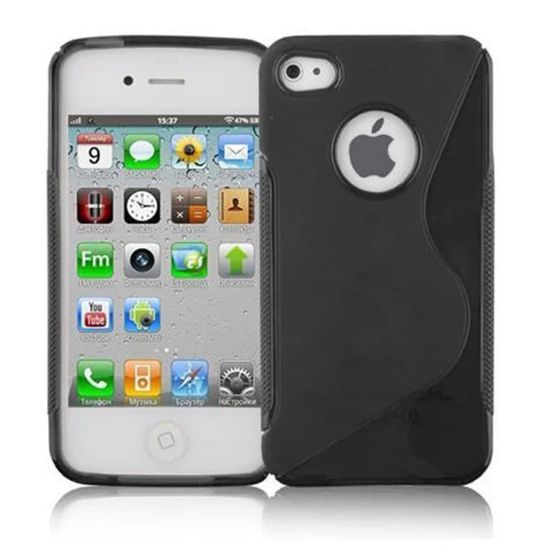 Cadorabo Hülle kompatibel mit Apple iPhone 4 / 4S Schutzhülle aus flexiblem TPU Silikon