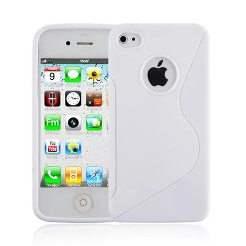 Cadorabo Hülle kompatibel mit Apple iPhone 4 / 4S Schutzhülle aus flexiblem TPU Silikon