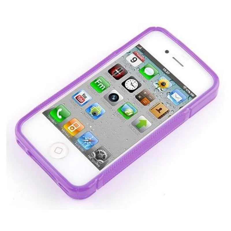 Cadorabo Hülle kompatibel mit Apple iPhone 4 / 4S Schutzhülle aus flexiblem TPU Silikon