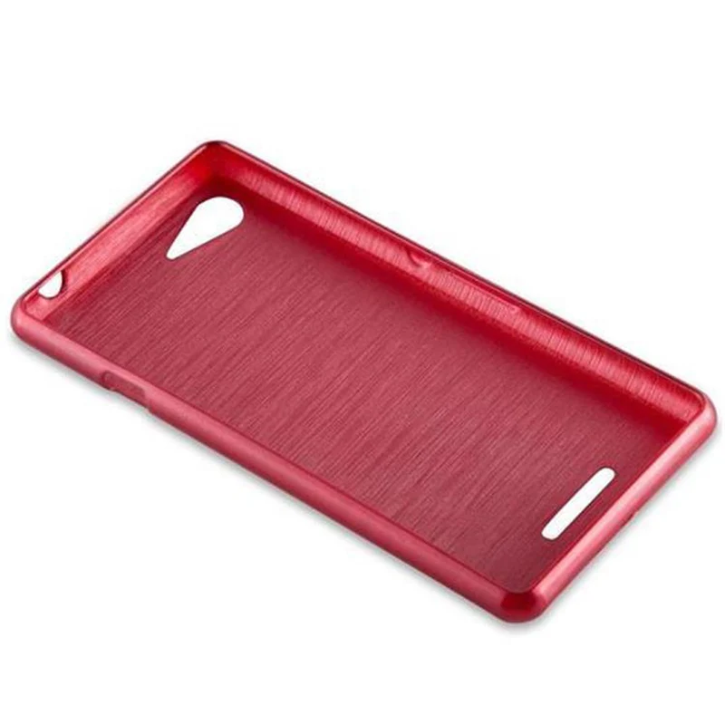 Cadorabo Hülle kompatibel mit Sony Xperia E3 Schutzhülle aus flexiblem TPU Silikon im Brushed Design