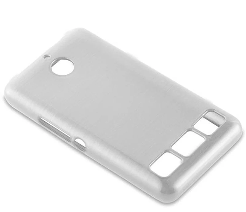 Cadorabo Hülle kompatibel mit Sony Xperia E1 Schutzhülle aus flexiblem TPU Silikon im Brushed Design