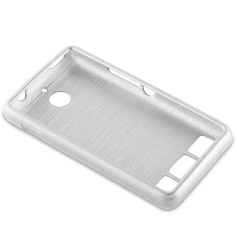 Cadorabo Hülle kompatibel mit Sony Xperia E1 Schutzhülle aus flexiblem TPU Silikon im Brushed Design