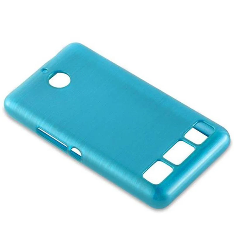 Cadorabo Hülle kompatibel mit Sony Xperia E1 Schutzhülle aus flexiblem TPU Silikon im Brushed Design