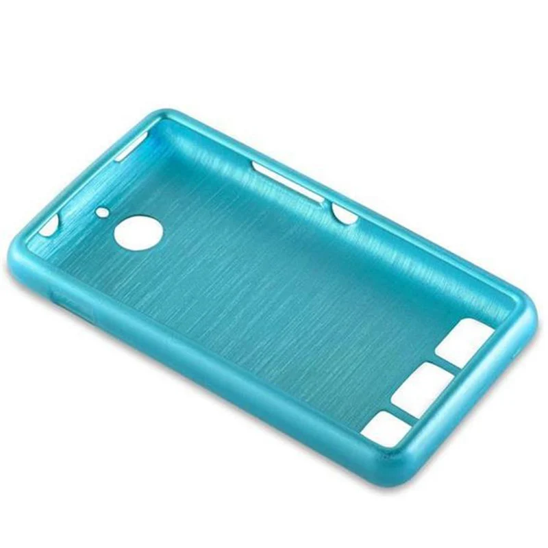 Cadorabo Hülle kompatibel mit Sony Xperia E1 Schutzhülle aus flexiblem TPU Silikon im Brushed Design
