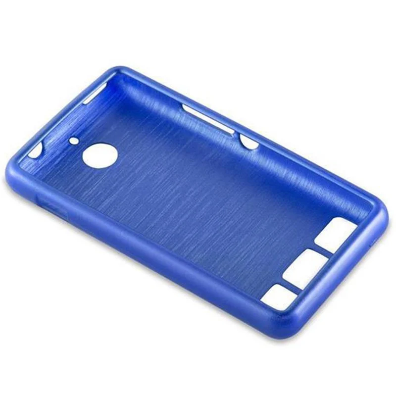 Cadorabo Hülle kompatibel mit Sony Xperia E1 Schutzhülle aus flexiblem TPU Silikon im Brushed Design