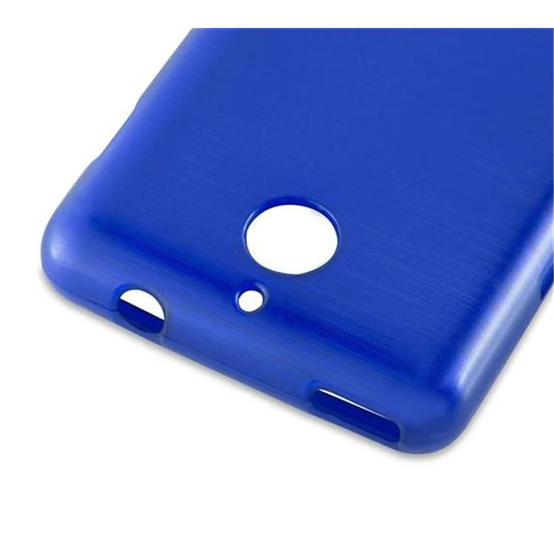 Cadorabo Hülle kompatibel mit Sony Xperia E1 Schutzhülle aus flexiblem TPU Silikon im Brushed Design