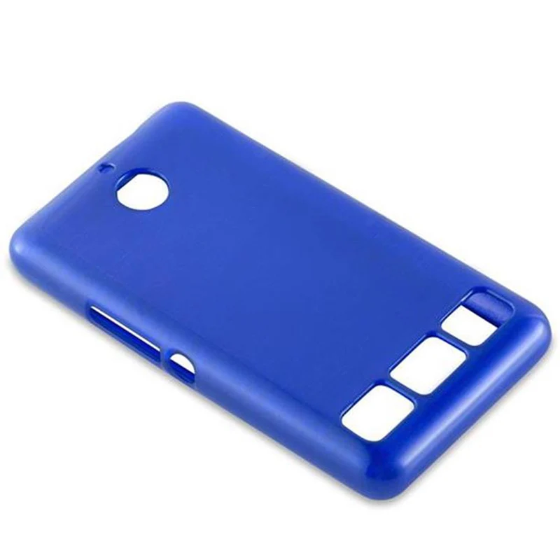 Cadorabo Hülle kompatibel mit Sony Xperia E1 Schutzhülle aus flexiblem TPU Silikon im Brushed Design