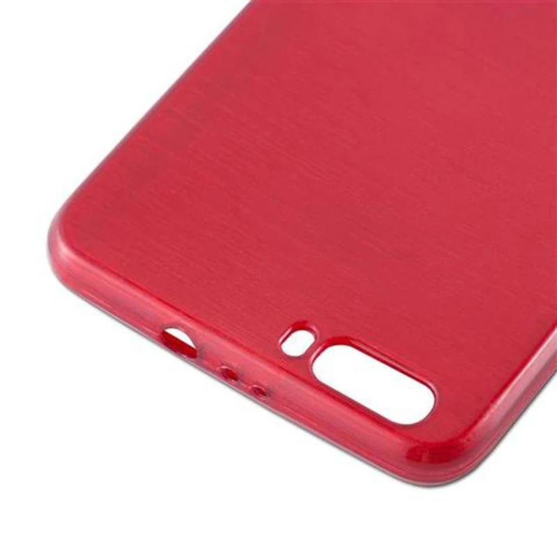 Cadorabo Hülle kompatibel mit Honor 6 PLUS Schutzhülle aus flexiblem TPU Silikon im Brushed Design
