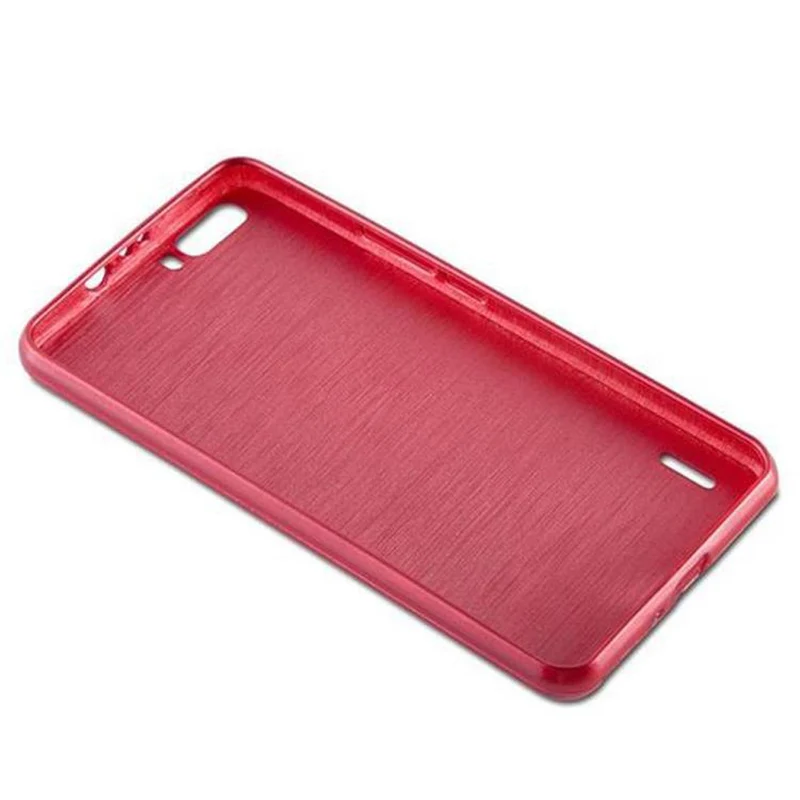 Cadorabo Hülle kompatibel mit Honor 6 PLUS Schutzhülle aus flexiblem TPU Silikon im Brushed Design