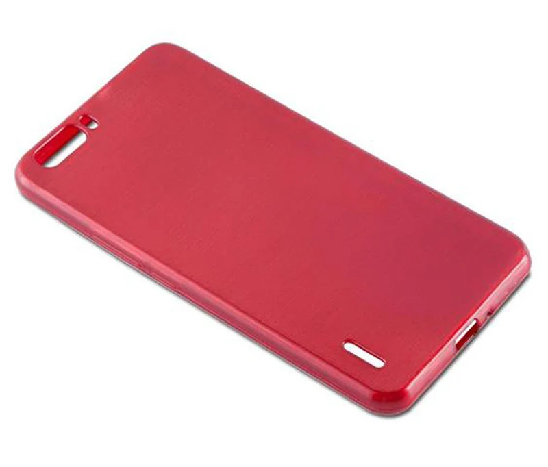 Cadorabo Hülle kompatibel mit Honor 6 PLUS Schutzhülle aus flexiblem TPU Silikon im Brushed Design