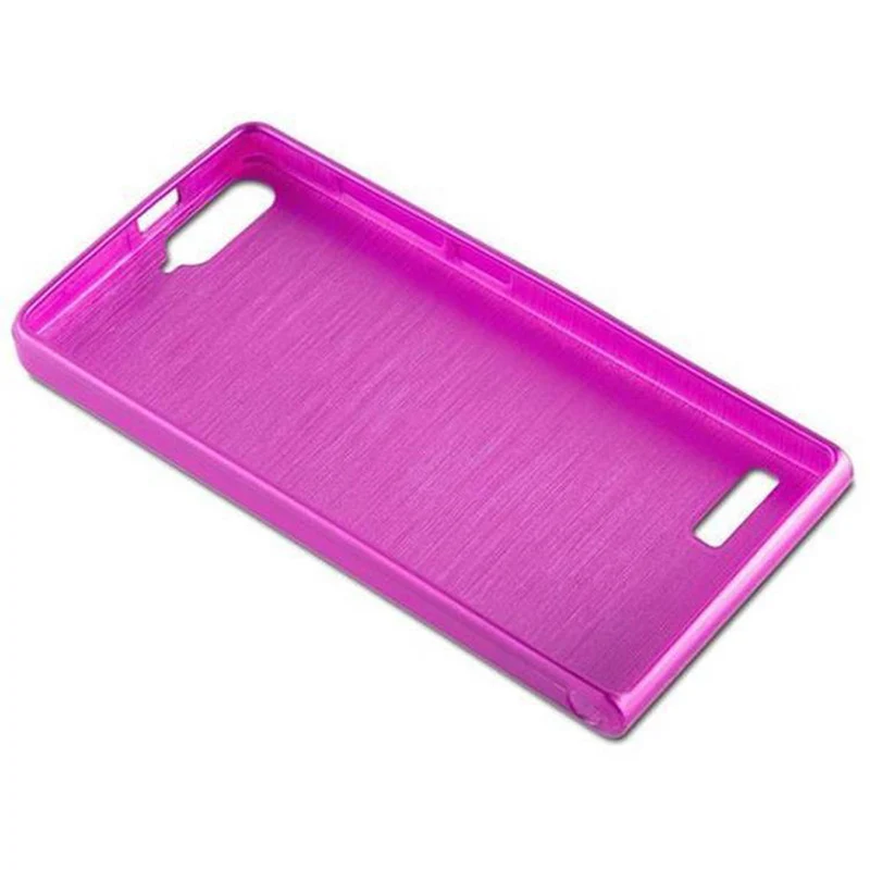 Cadorabo Hülle kompatibel mit Huawei ASCEND P7 MINI Schutzhülle aus flexiblem TPU Silikon im Brushed Design