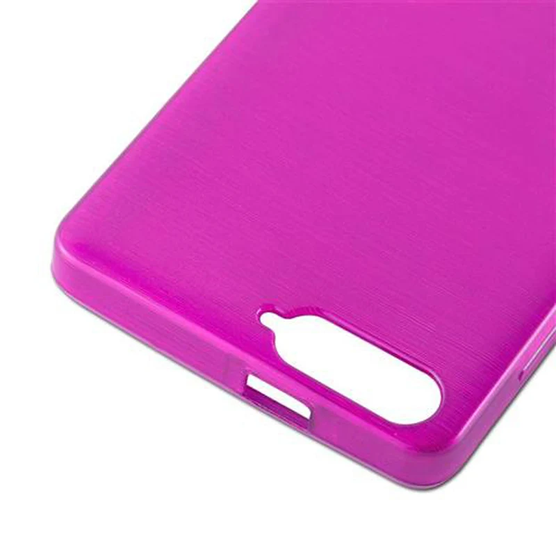 Cadorabo Hülle kompatibel mit Huawei ASCEND P7 MINI Schutzhülle aus flexiblem TPU Silikon im Brushed Design