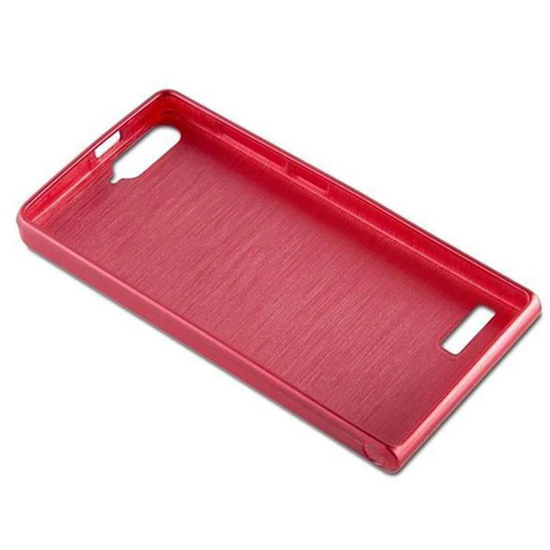 Cadorabo Hülle kompatibel mit Huawei ASCEND P7 MINI Schutzhülle aus flexiblem TPU Silikon im Brushed Design