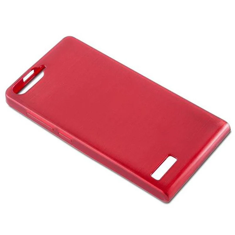 Cadorabo Hülle kompatibel mit Huawei ASCEND P7 MINI Schutzhülle aus flexiblem TPU Silikon im Brushed Design