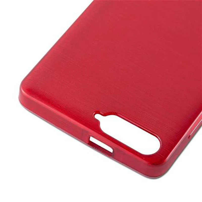 Cadorabo Hülle kompatibel mit Huawei ASCEND P7 MINI Schutzhülle aus flexiblem TPU Silikon im Brushed Design