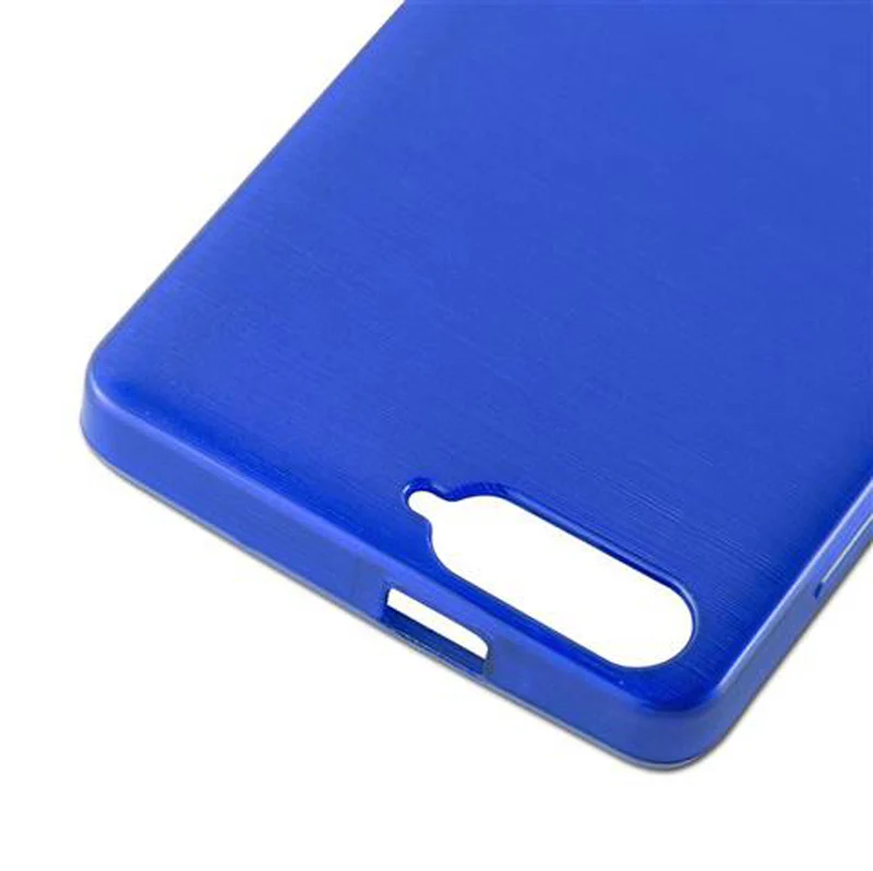 Cadorabo Hülle kompatibel mit Huawei ASCEND P7 MINI Schutzhülle aus flexiblem TPU Silikon im Brushed Design