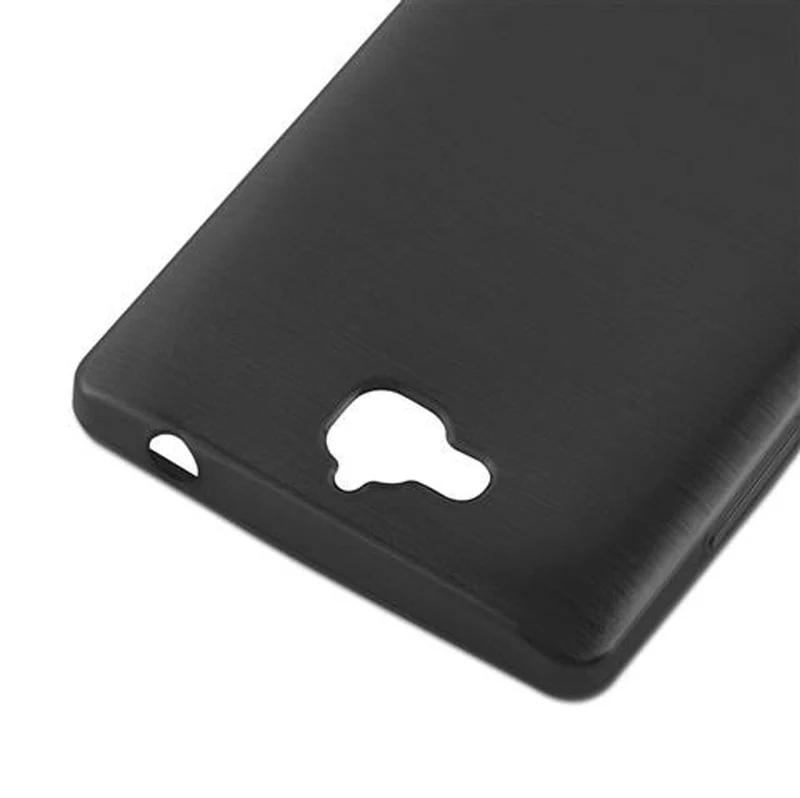 Cadorabo Hülle kompatibel mit Honor 3C Schutzhülle aus flexiblem TPU Silikon im Brushed Design