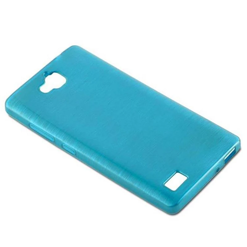 Cadorabo Hülle kompatibel mit Honor 3C Schutzhülle aus flexiblem TPU Silikon im Brushed Design