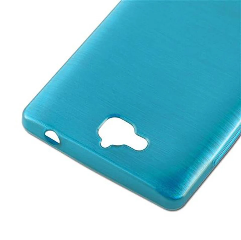 Cadorabo Hülle kompatibel mit Honor 3C Schutzhülle aus flexiblem TPU Silikon im Brushed Design