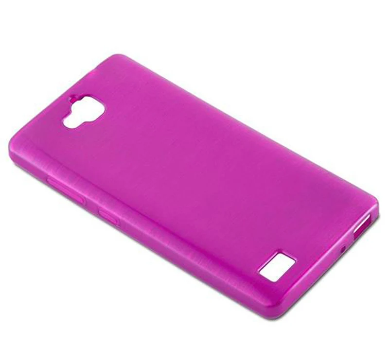 Cadorabo Hülle kompatibel mit Honor 3C Schutzhülle aus flexiblem TPU Silikon im Brushed Design
