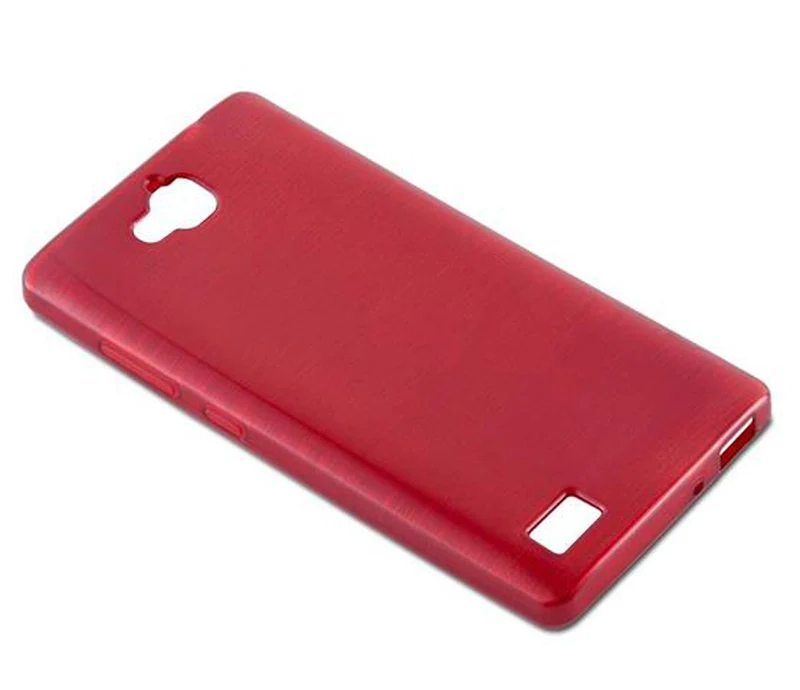 Cadorabo Hülle kompatibel mit Honor 3C Schutzhülle aus flexiblem TPU Silikon im Brushed Design