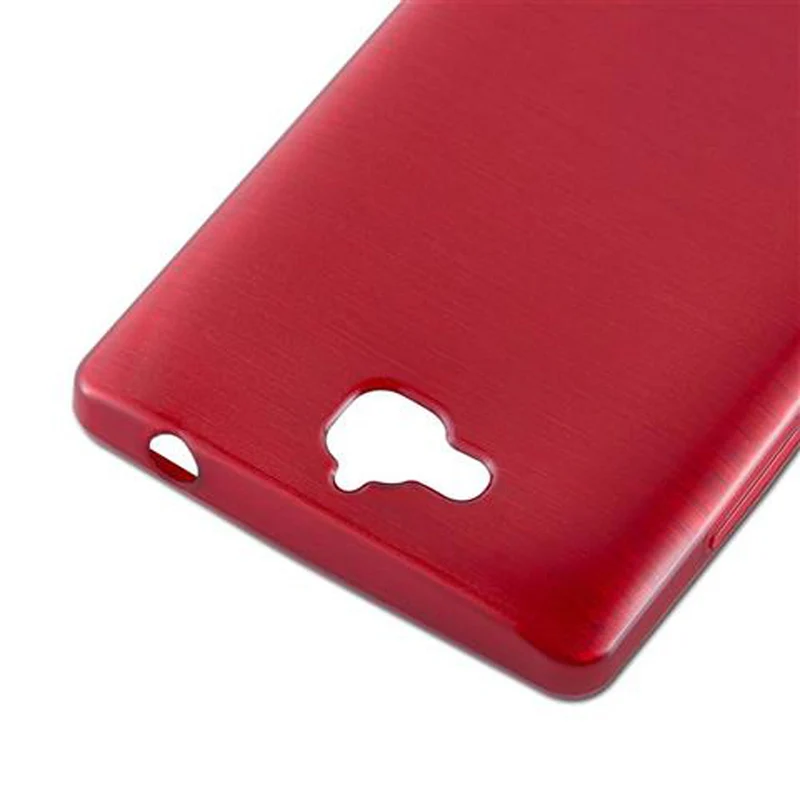 Cadorabo Hülle kompatibel mit Honor 3C Schutzhülle aus flexiblem TPU Silikon im Brushed Design
