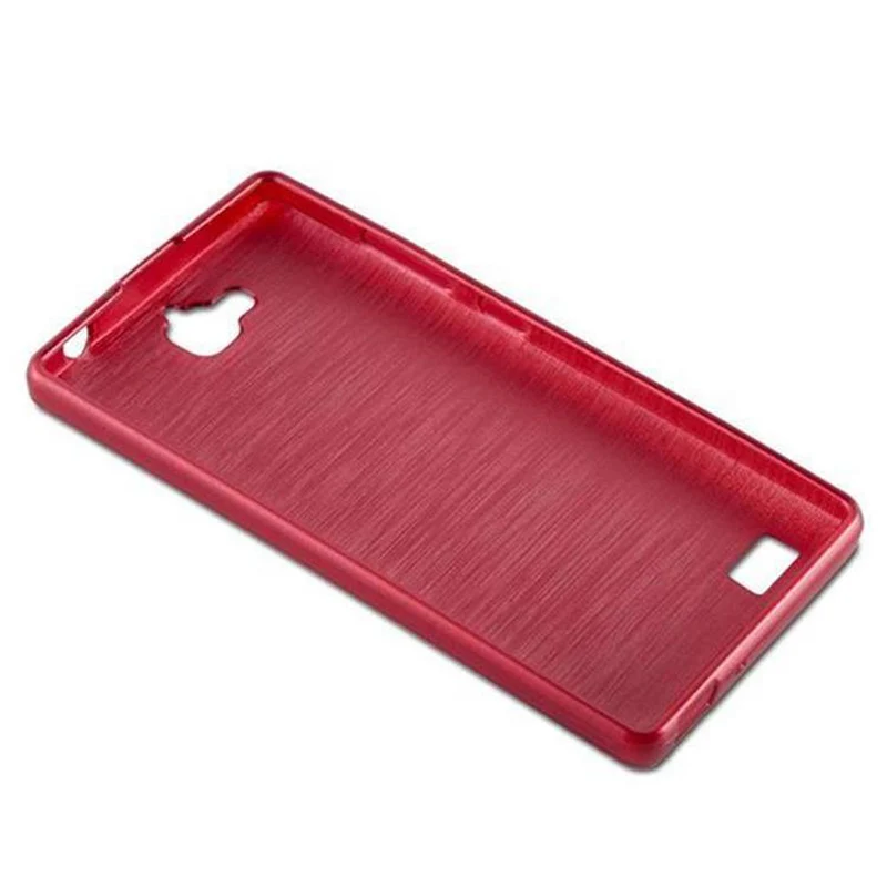 Cadorabo Hülle kompatibel mit Honor 3C Schutzhülle aus flexiblem TPU Silikon im Brushed Design