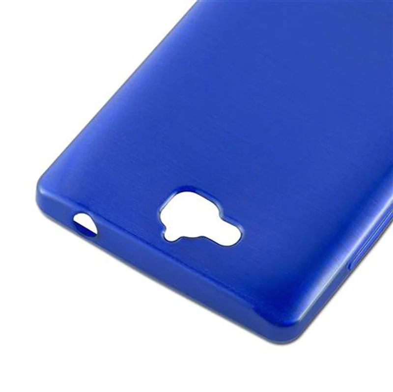 Cadorabo Hülle kompatibel mit Honor 3C Schutzhülle aus flexiblem TPU Silikon im Brushed Design