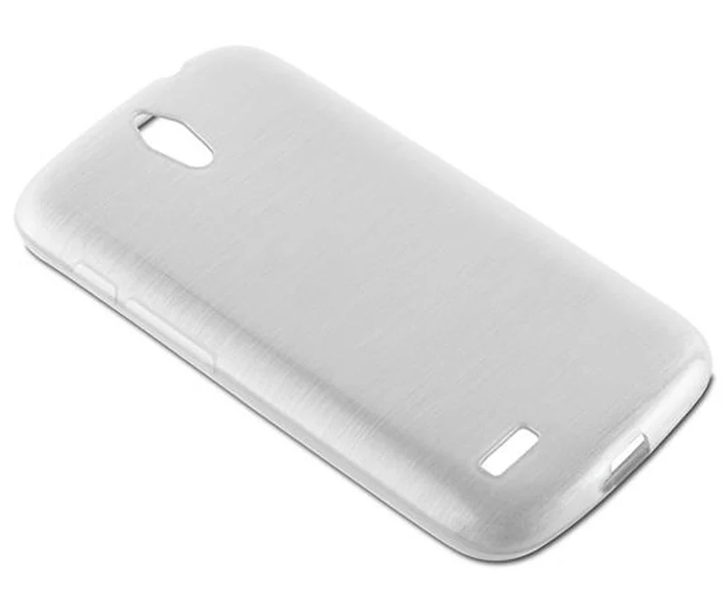 Cadorabo Hülle kompatibel mit Huawei ASCEND G610 Schutzhülle aus flexiblem TPU Silikon im Brushed Design