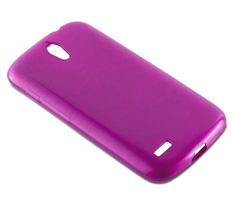Cadorabo Hülle kompatibel mit Huawei ASCEND G610 Schutzhülle aus flexiblem TPU Silikon im Brushed Design