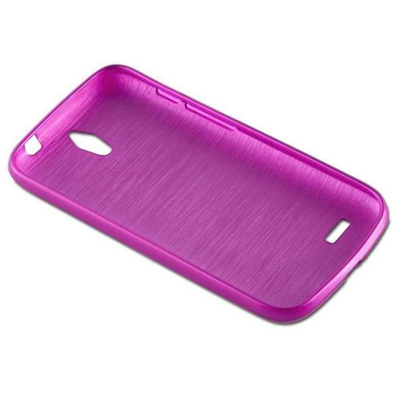 Cadorabo Hülle kompatibel mit Huawei ASCEND G610 Schutzhülle aus flexiblem TPU Silikon im Brushed Design