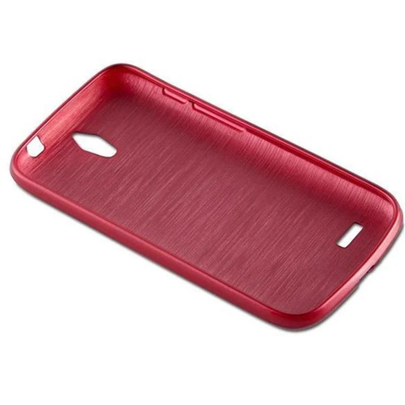 Cadorabo Hülle kompatibel mit Huawei ASCEND G610 Schutzhülle aus flexiblem TPU Silikon im Brushed Design