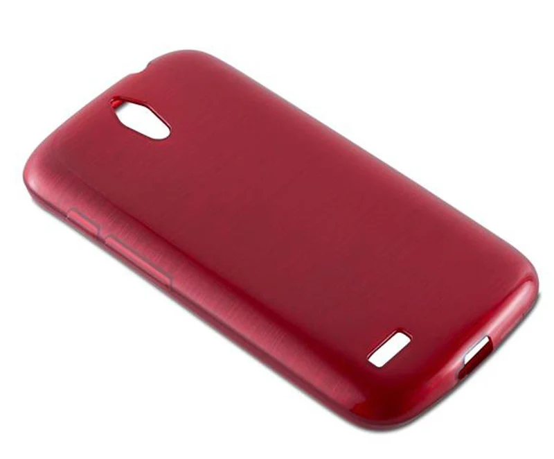Cadorabo Hülle kompatibel mit Huawei ASCEND G610 Schutzhülle aus flexiblem TPU Silikon im Brushed Design