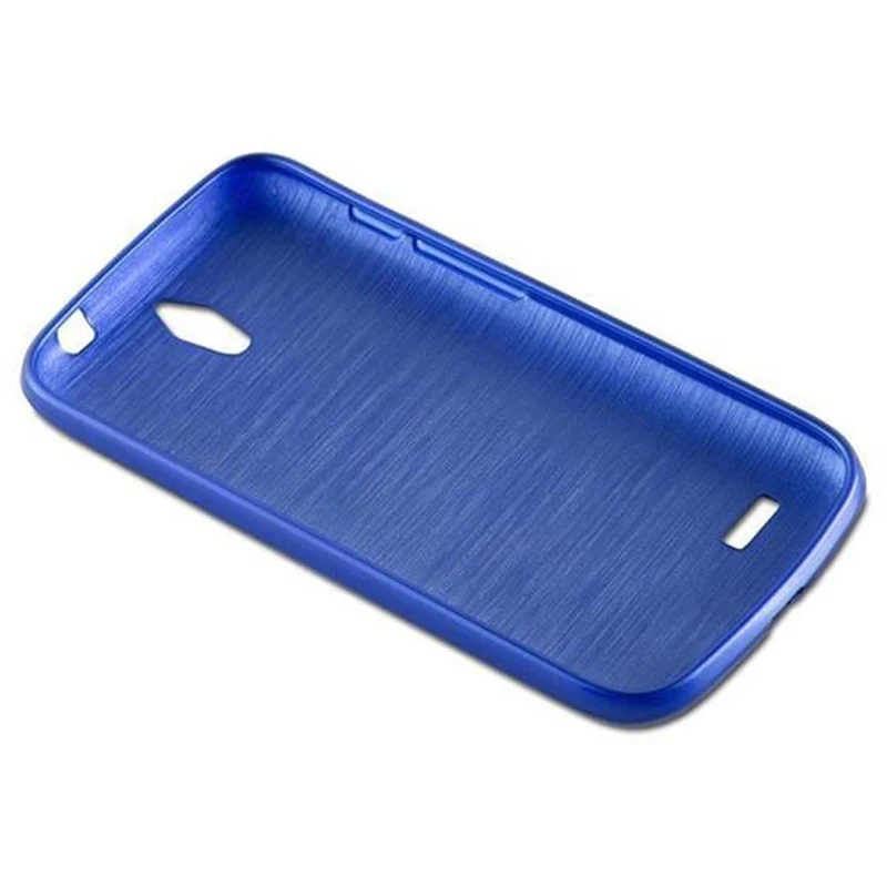 Cadorabo Hülle kompatibel mit Huawei ASCEND G610 Schutzhülle aus flexiblem TPU Silikon im Brushed Design
