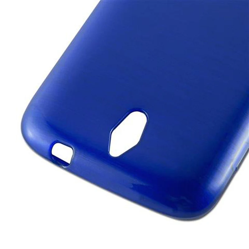 Cadorabo Hülle kompatibel mit Huawei ASCEND G610 Schutzhülle aus flexiblem TPU Silikon im Brushed Design