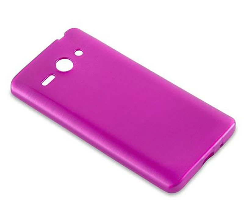 Cadorabo Hülle kompatibel mit Huawei ASCEND G510 / G520 / G525 Schutzhülle aus flexiblem TPU Silikon im Brushed Design