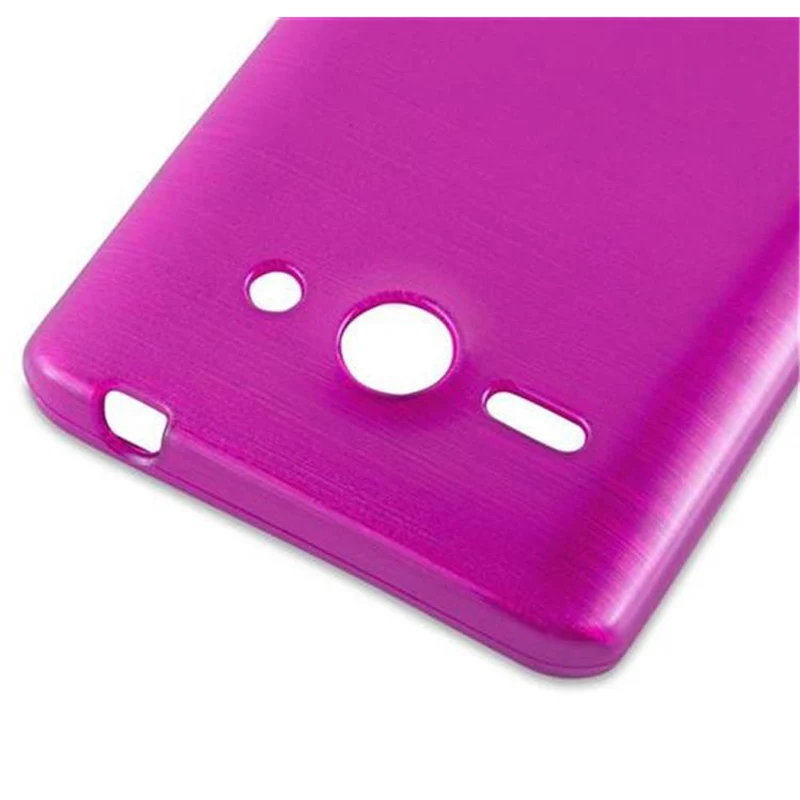 Cadorabo Hülle kompatibel mit Huawei ASCEND G510 / G520 / G525 Schutzhülle aus flexiblem TPU Silikon im Brushed Design