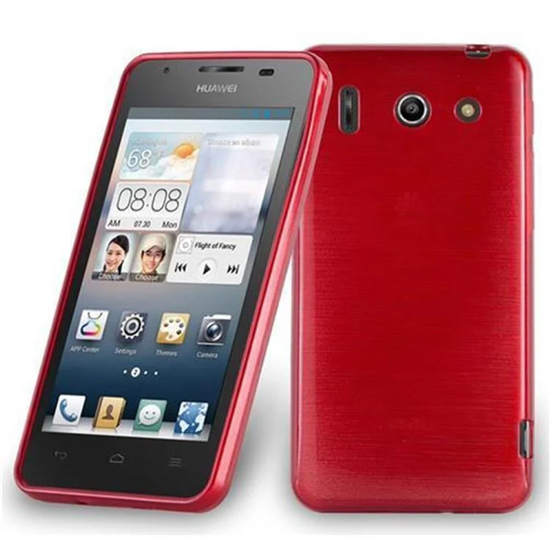 Cadorabo Hülle kompatibel mit Huawei ASCEND G510 / G520 / G525 Schutzhülle aus flexiblem TPU Silikon im Brushed Design