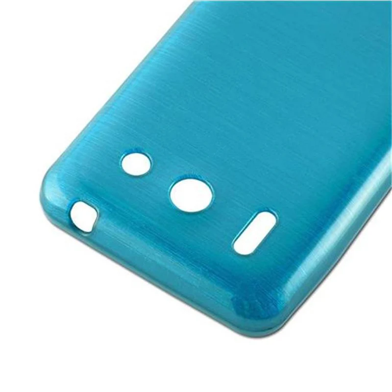 Cadorabo Hülle kompatibel mit Huawei ASCEND G510 / G520 / G525 Schutzhülle aus flexiblem TPU Silikon im Brushed Design