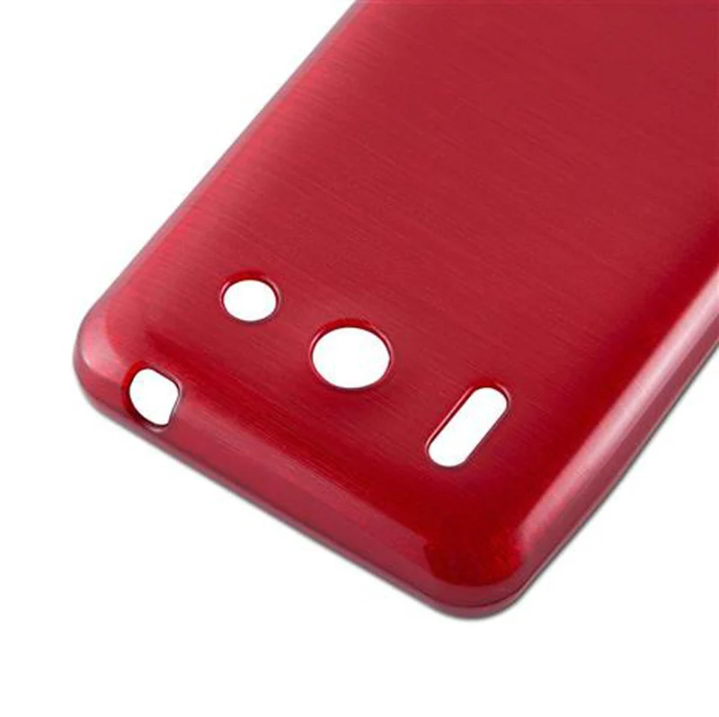 Cadorabo Hülle kompatibel mit Huawei ASCEND G510 / G520 / G525 Schutzhülle aus flexiblem TPU Silikon im Brushed Design