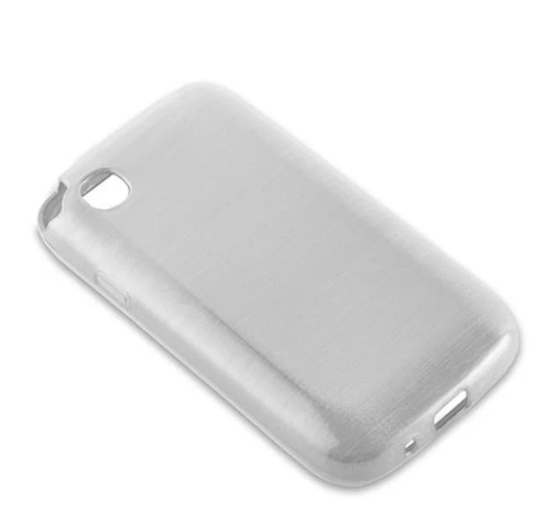 Cadorabo Hülle kompatibel mit LG L40 Schutzhülle aus flexiblem TPU Silikon im Brushed Design