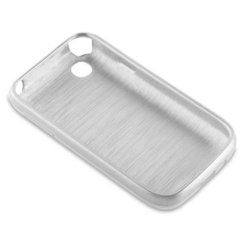 Cadorabo Hülle kompatibel mit LG L40 Schutzhülle aus flexiblem TPU Silikon im Brushed Design