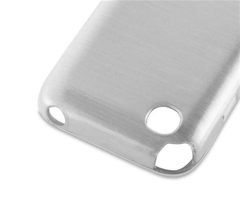 Cadorabo Hülle kompatibel mit LG L40 Schutzhülle aus flexiblem TPU Silikon im Brushed Design
