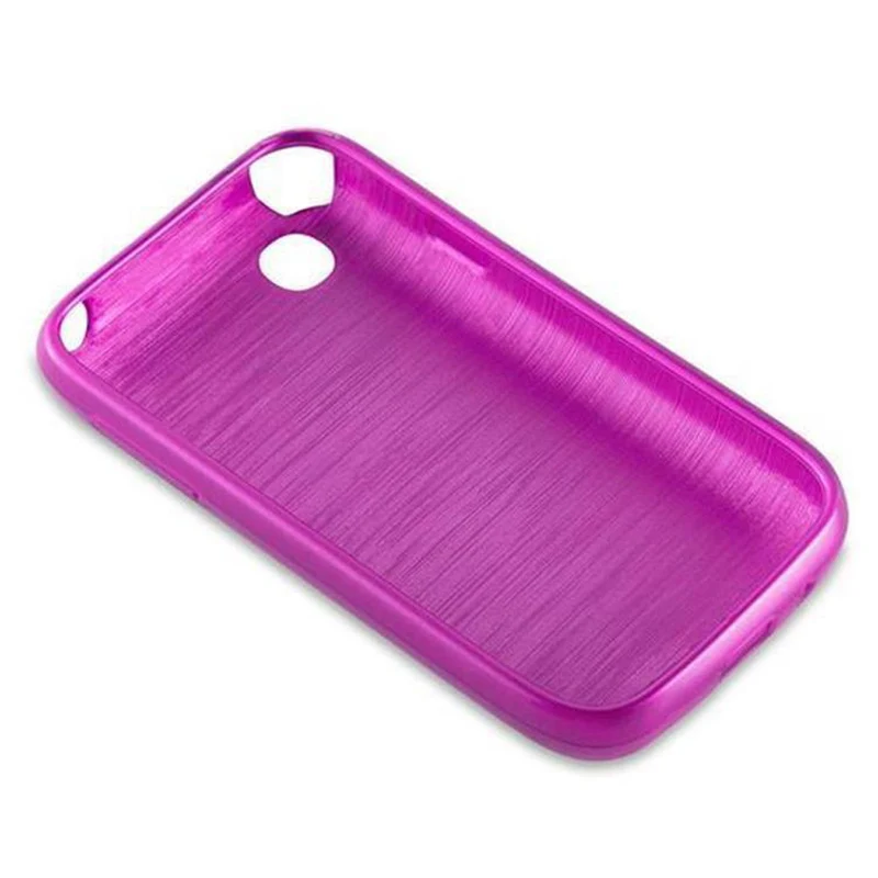 Cadorabo Hülle kompatibel mit LG L40 Schutzhülle aus flexiblem TPU Silikon im Brushed Design