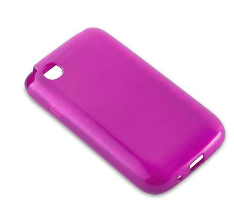Cadorabo Hülle kompatibel mit LG L40 Schutzhülle aus flexiblem TPU Silikon im Brushed Design