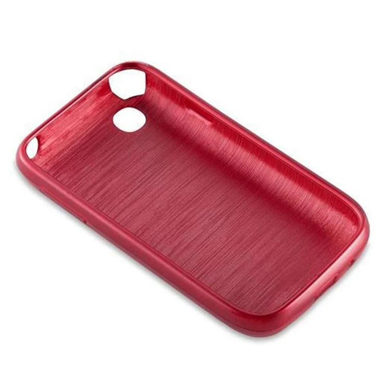 Cadorabo Hülle kompatibel mit LG L40 Schutzhülle aus flexiblem TPU Silikon im Brushed Design