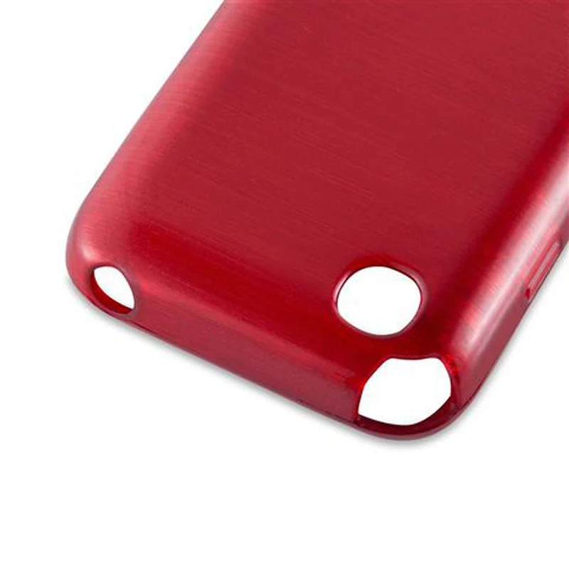 Cadorabo Hülle kompatibel mit LG L40 Schutzhülle aus flexiblem TPU Silikon im Brushed Design