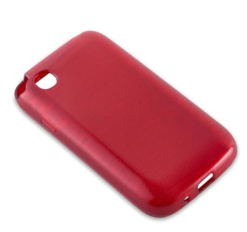 Cadorabo Hülle kompatibel mit LG L40 Schutzhülle aus flexiblem TPU Silikon im Brushed Design