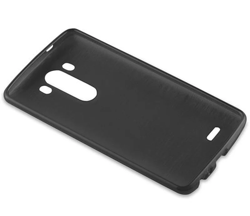 Cadorabo Hülle kompatibel mit LG G3 Schutzhülle aus flexiblem TPU Silikon im Brushed Design