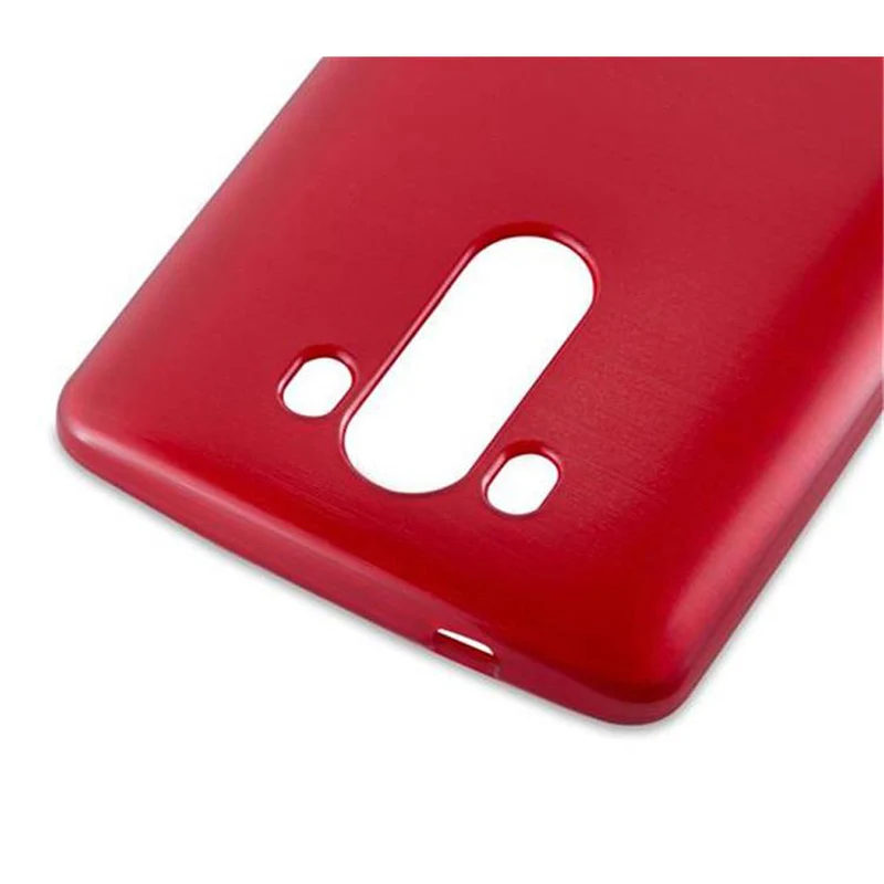 Cadorabo Hülle kompatibel mit LG G3 Schutzhülle aus flexiblem TPU Silikon im Brushed Design